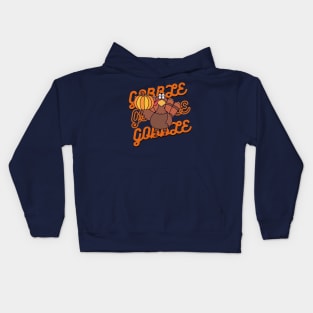 Gobble Gobble Gobble - retro gobble design Kids Hoodie